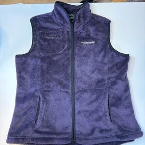 Breckenridge Outfitter Purple Fuzzy Vest Women’s Embroidered Colorado 2X